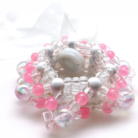 LASR Sweet Melody Light Up Ribbon Rave Kandi Bracelet - Picture 5 of 5